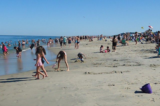 Sandy Hook beach in New Jersey.